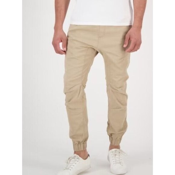 Canterbury Other - Canterbury of New Zealand Pants Cream Cargo 6 Pockets Casual Cotton Jogger Sz 33